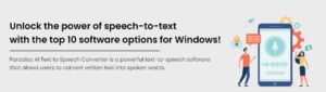 speech to text software for windows