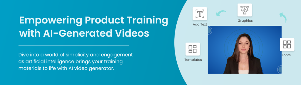 AI generated product training videos