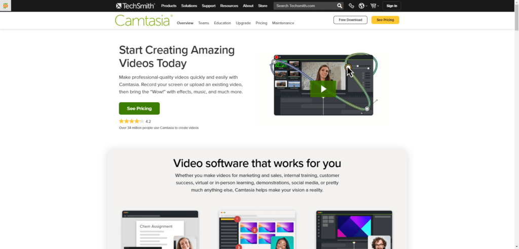 Ai elearning authoring tool - Camtasia