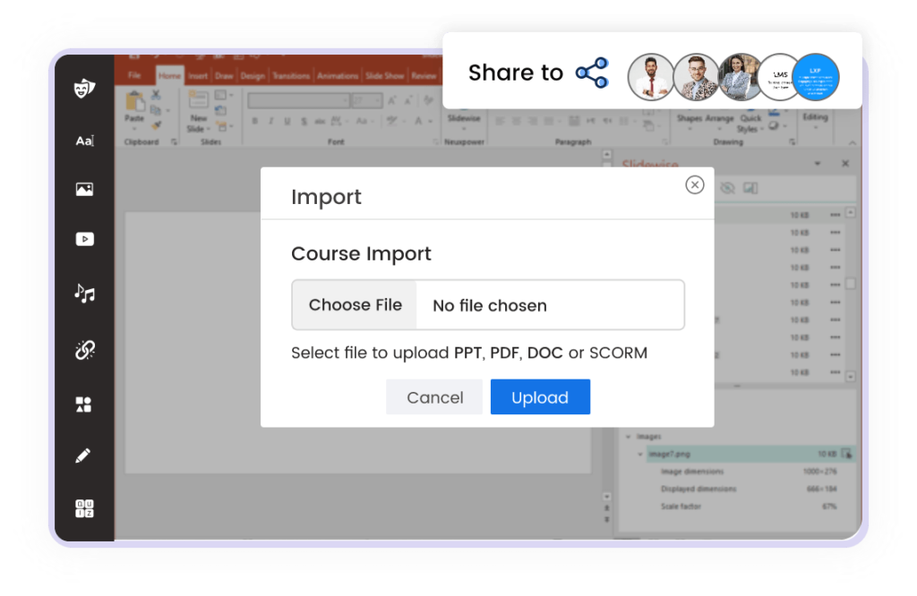 PowerPoint to scorm