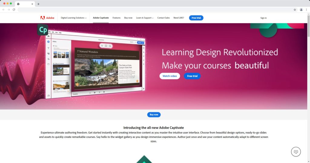 Adobe Captivate - eLearning authoring tool examples