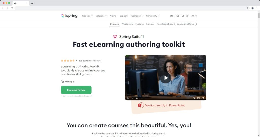 iSpring - eLearning authoring tool examples