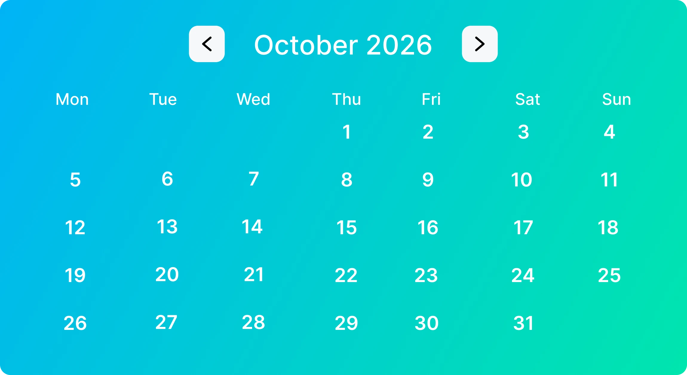 october